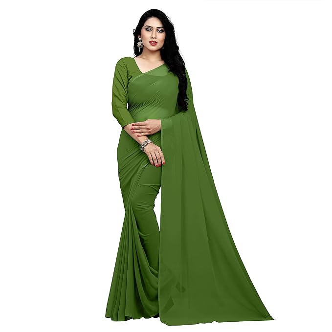 Unstiched Georgette Saree